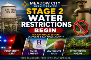 Meadow City Weekly Review: Water Restrictions, NMHU Lawsuit, Athletic Rule Changes and Burn Scar Recovery