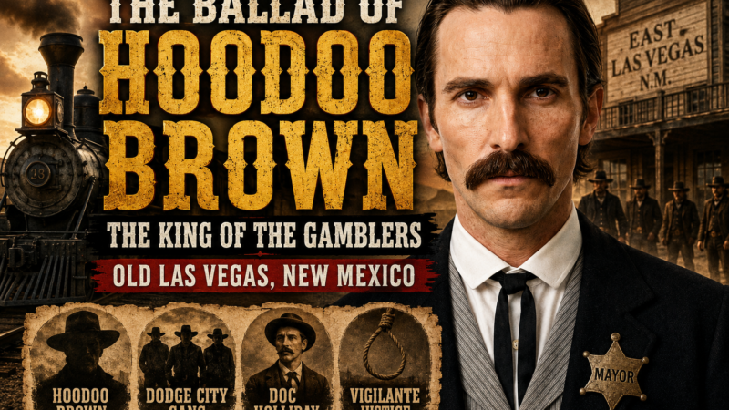 The Ballad of Hoodoo Brown, depicting the Old West of Las Vegas, New Mexico